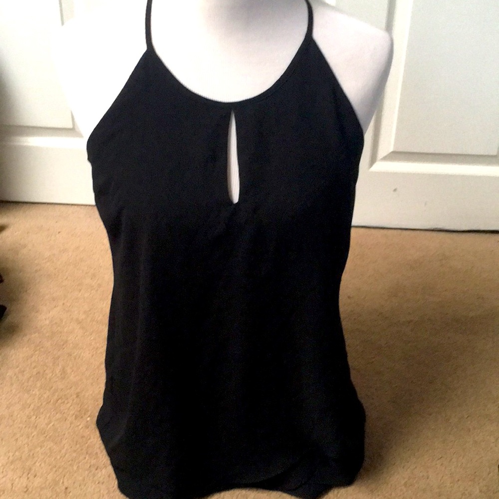 Beautiful Black Key Hole Front Maternity Tunic Cami